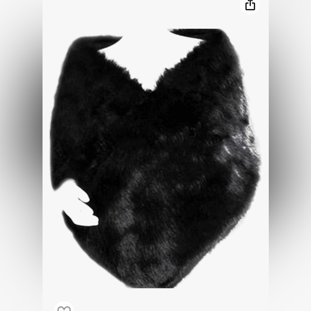 Faux Fur Wrap. Black. New with tag